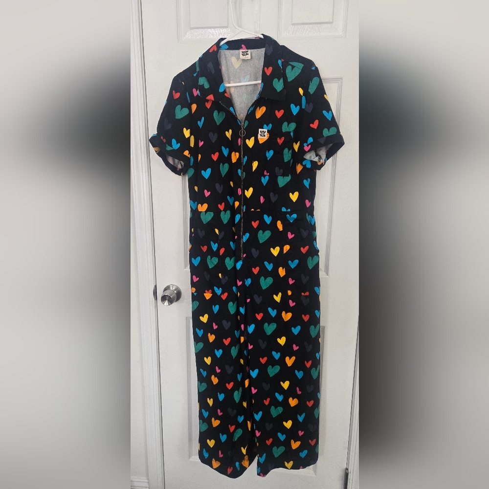 Lucy & Yak Cupid Rainbow Heart Print US 14 - Worn 1x